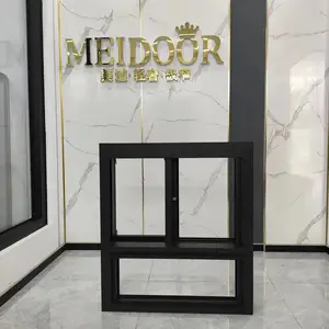 Jendela geser UPVC aluminium kustom pabrikan windows pemasok Tiongkok