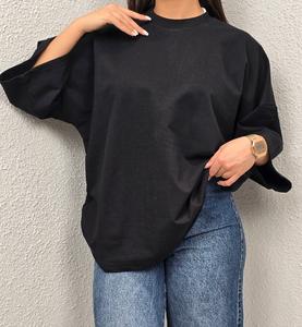 100% camisetas de gran tamaño de calidad superior para hombres y mujeres Logotipo de impresión de bordado personalizado servicio OEM ODM al por mayor - Product Image 1