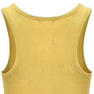 Camisetas sin mangas de entrenamiento de estilo único para mujer, tela de punto de algodón 100% personalizada, parches de ropa de culturismo para correr, solo uso - Product Image 5