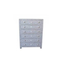 Bone Inlay Chest 6 Drawer Living Room Cabinet Bone Inlay Dresser Bone Inlay Furniture for hot sale product