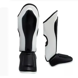 Personalizado sublimación MMA diseño PU cuero karate Muay Thai kickboxing rodilla boxeo deportes espinilleras - Product Image 1