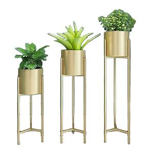 Modern <b>Planter</b> set of 3 <b>stand</b> for Home hotel Decoration Gold color Metal modern Iron <b>Planter</b> <b>stand</b> Flowers Pots & <b>Planter</b> <b>Stand</b> - Product Image 1