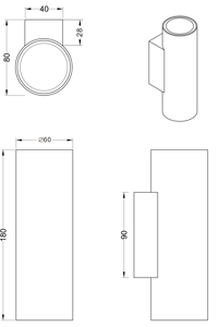 Lampada da parete Marley bianco metallizzato 2xGU10 (Trio Lighting 212400201) - Product Image 4