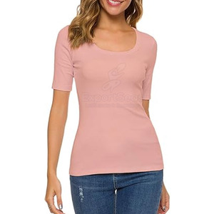 Derniers modèles de t-shirts Slim Fit à séchage rapide T-shirts Slim Fit de qualité supérieure en vrac T-shirts Slim Fit pour femmes - Product Image 4