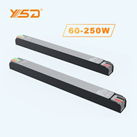 Alimentation LED YSD 150W Super Mini LP20 12V 24V en aluminium, efficacité 92%, utilisation intérieure, transfert d'énergie AC-DC, garantie 5 ans