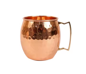 Modern Design Best Quality Pure Copper Latest Russian Copper <b>Mug</b> With Brass Handle by Crescent Crafts - Product Image 2