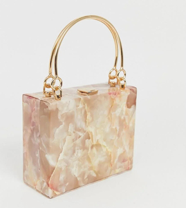 Sac à main élégant pochette en acrylique personnalisé à forte demande pour les femmes avec doublure de style boîte haut de gamme sac à main de mode portable pour le quotidien - Product Image 2