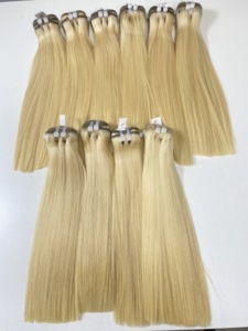 Extensiones de Cabello Humano Virgen Vietnamita 100% Natural, Color Rubio, Alta Calidad, Puntas Gruesas, Precio al por Mayor - Product Image 5