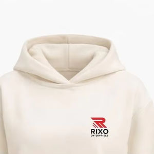 Chándales Casuales con Capucha para Mujer, Diseño Personalizado, MOQ Bajo, 100% Algodón, para Uso en Exteriores, Color Sólido, Logotipo Frontal Simple - Product Image 6