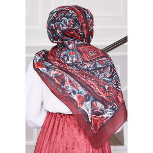 Hijab à motif batik de style modeste -7 - Product Image 3
