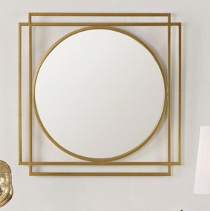 Espejo montado en la pared de metal con marco artesanal indio, gran venta de espejo de pared para dormitorio y baño - Product Image 6