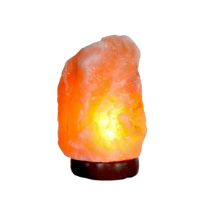 Lampe à sel de l'Himalaya approvisionnement en vrac petit grand décor à la maison bureau vacances cadeau Base en bois USB lampes à sel - Product Image 1