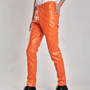 Pantalones de Cuero para Hombre, Estilo Moderno, Casual, Cómodo, Ligero, Corte Recto, Estilo Urbano - Product Image 4