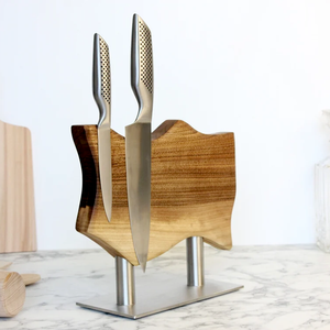 Bloque Magnético para Cuchillos, Soporte para Cuchillos de Cocina de Madera de Pino Engrosada, Organizador Multifuncional de Almacenamiento de Cuchillos de Doble Cara para Cocina - Product Image 1