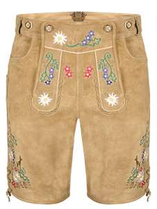 Shorts bavarois en daim véritable neufs du fabricant, shorts pour hommes Lederhosen, vêtements bavarois avec design personnalisé - Product Image 5