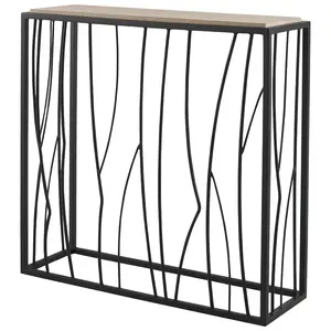 Mesa de consola de hierro de metal de Venta caliente con tapas de metal elegantes para uso en el hogar o el hotel-Mesas de centro - Product Image 4