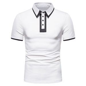 Camiseta de golf para Polo para hombre, logotipo personalizado, manga corta, transpirable, seda de hielo, compresión sin costuras, antiarrugas, hecha de punto sólido - Product Image 3