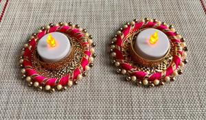 Chandelier Table Top Photophore Bougie Diwali Diya Noël Chandelier Nuit Fête Decore - Product Image 3