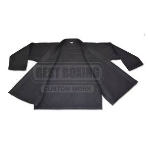 Uniforme Kimono Jiu Jitsu brasileño con material de algodón duradero y rodillas reforzadas para entrenamiento duro - Product Image 6