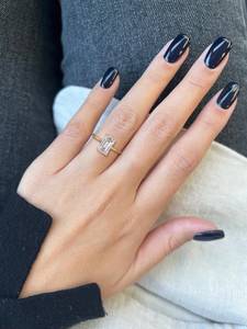 14K oro sólido corte esmeralda 3ct laboratorio cultivado diamante anillo de compromiso oculto Halo IGI certificado boda o regalo de fiesta - Product Image 6