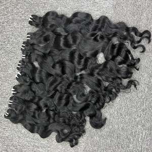 Vague naturelle dans les cheveux de trame, 100% cheveux humains, cheveux bruts vietnamiens un donneur - Product Image 4