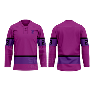 Jersey de Hockey sobre Hielo 100% Poliéster, Diseño Personalizado, Impermeable, con Color y Logotipo Personalizados - Precio Bajo - Product Image 1