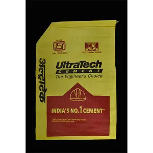 Bolsas de polipropileno y papel Kraft de 25 kg al por mayor, bolsas de embalaje de cemento con válvula tejida de PP, suministro a granel de bolsas resistentes y duraderas - Product Image 1