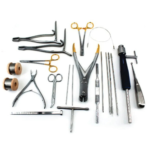 Juego de Instrumentos Ortopédicos Veterinarios de Alta Calidad, 20 Piezas, Acero Inoxidable, Manual, Clase I, Certificado CE ISO13485, Instrumentos para Cirugía Ósea - Product Image 1