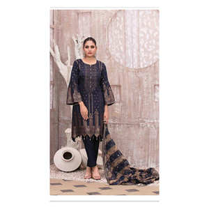 Vestidos de mujer indios paquistaníes recién llegados Salwar kameez Lawn Kurti colección vestido producto para la venta - Product Image 4