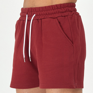 Pantalones cortos de algodón para hombre, transpirables, de secado rápido, con cierre de cordón, para gimnasio, correr, pantalones cortos de entrenamiento - Product Image 1