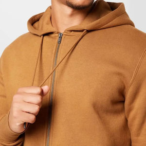 Top Fabricant Zipper Hoodies 100% coton French Terry Blank Plain Zipper Hoodies Fabricants de Vêtements à Bon Prix - Product Image 4