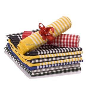 Serviette de cuisine en coton à motif à carreaux personnalisée 100% OEM au prix le plus bas en gros en Inde - Product Image 5