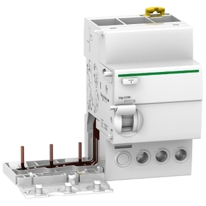 Bloque de Adición para Disyuntor Miniatura SCHNEIDER ELECTRIC A9V54325 Vigi IC60 3P 25A/300mA Tipo A con Protección Contra Fugas a Tierra - Product Image 1