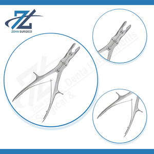 Juego de Instrumentos Quirúrgicos de Acero Inoxidable con Certificación CE, Rongeur Óseo de Acción Compuesta Luer Stille, Recto, Mordida de 10 mm, 220 mm de Largo - Product Image 4
