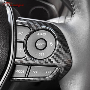 Kits d'intérieur de voiture aspect fibre de carbone ABS, housse de volant pour Toyota Camry 2018-2024 <span class=keywords><strong>Suzuki</strong></span> Swace Corolla 2019 <span class=keywords><strong>Cross</strong></span> 2022 - Product Image 5