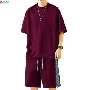 Nuevo Conjunto Deportivo Corto para Hombre, Tallas Grandes, Personalizable, Cómodo y Transpirable, Unisex, con Logotipo Personalizado, Pantalones Cortos de Algodón - Product Image 6