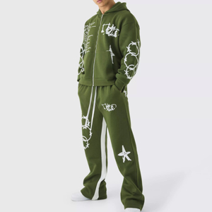 Ensemble de survêtements 2 pièces personnalisés pour hommes Offre Spéciale en ligne Track Wear pour l'hiver Survêtement décontracté sur mesure pour hommes - Product Image 1