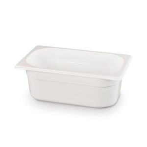 HENDI 1/4 Gastronorm GN 28L White Food <b>Storage</b> <b>Container</b> 265x162x100mm - Product Image 1