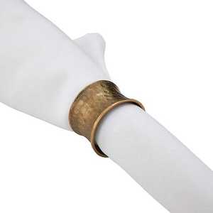 Anniversaire Noël Rond De Serviette En Aluminium Dernière Conception Ronde Couleur Argent Rond De Serviette pour Restaurant Table Rond De Serviette - Product Image 5