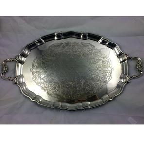 Plateau de service rectangulaire nickelé en acier inoxydable de taille personnalisée de haute qualité moderne maison hôtel cuisine Dessert service alimentaire - Product Image 5