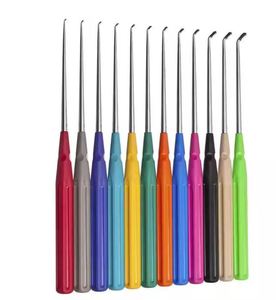 Ensemble de curettes à os en acier inoxydable de haute qualité, manche en plastique, instruments chirurgicaux orthopédiques pour chirurgiens, CE - Product Image 1