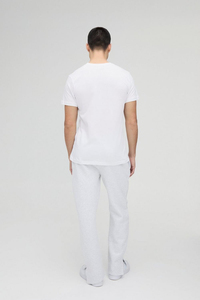 Vente en gros T-shirt surdimensionné imprimé bouffant 240G 100% coton Unisexe Épaule tombante Logo 3D personnalisé Streetwear lourd T-shirts pour hommes - Product Image 2