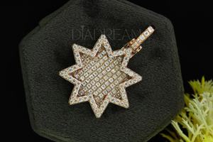 Ultra lujoso Leb Grown Diamond Star colgante elegante Hip Hop joyería encanto 925 plata esterlina VVS claridad colgante regalo para ella - Product Image 3