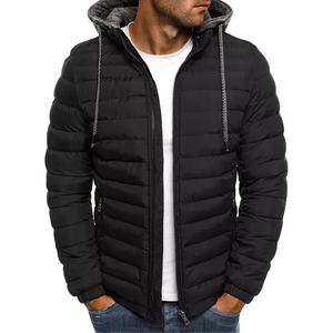 Veste matelassée pour hommes personnalisée Qualité supérieure Manteau matelassé chaud pour hommes Veste matelassée à capuche Veste matelassée unisexe à fermeture éclair - Product Image 2