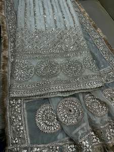 Stylish Women's Acrylic <b>Gota</b> Work Salwar Kameez with Handmade Sequins Embroidery for Party Gatherings - Product Image 2