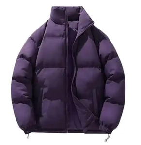 Unisex Waterproof Windproof Bomber Jacket <b>Nylon</b> <b>Fabric</b> Polyester/<b>Cotton</b> Blend stand collar Zipper Closure Loose Fit Formal Style - Product Image 5