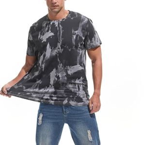 T-shirts de sport pour hommes grande taille 2025 avec logo personnalisé, 100 % coton de haute qualité, séchage rapide, coupe ajustée à épaules tombantes - Product Image 5