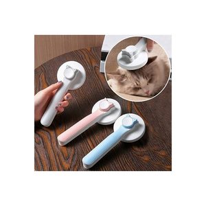 Self-Cleaning Pet Grooming Comb Automatic Luxury One-<b>Button</b> Cat and <b>Dog</b> Brush - Product Image 2