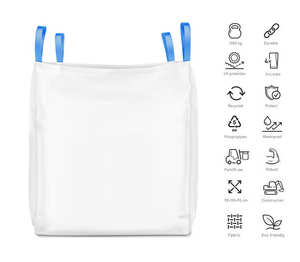 Food Grade Durable Jumbo FIBC <b>Bags</b> Polypropylene <b>Ton</b> <b>Bags</b> for Bulk Packaging in Agriculture Chemicals Industrial Use - Product Image 2