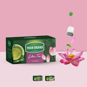Nouveaux sachets de thé personnalisés imprimés motif fleur de lotus, sachets portables pour mélanges de tisanes, sachets à compartiment unique pour le thé - Product Image 6